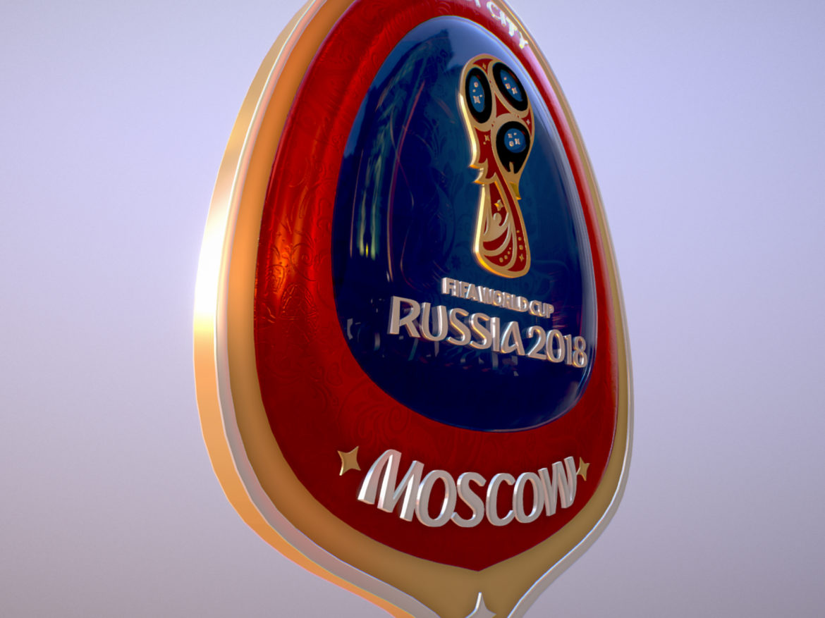 moscow host city world cup russia 2018 symbol 3d model max  fbx jpeg jpg ma mb obj 271653
