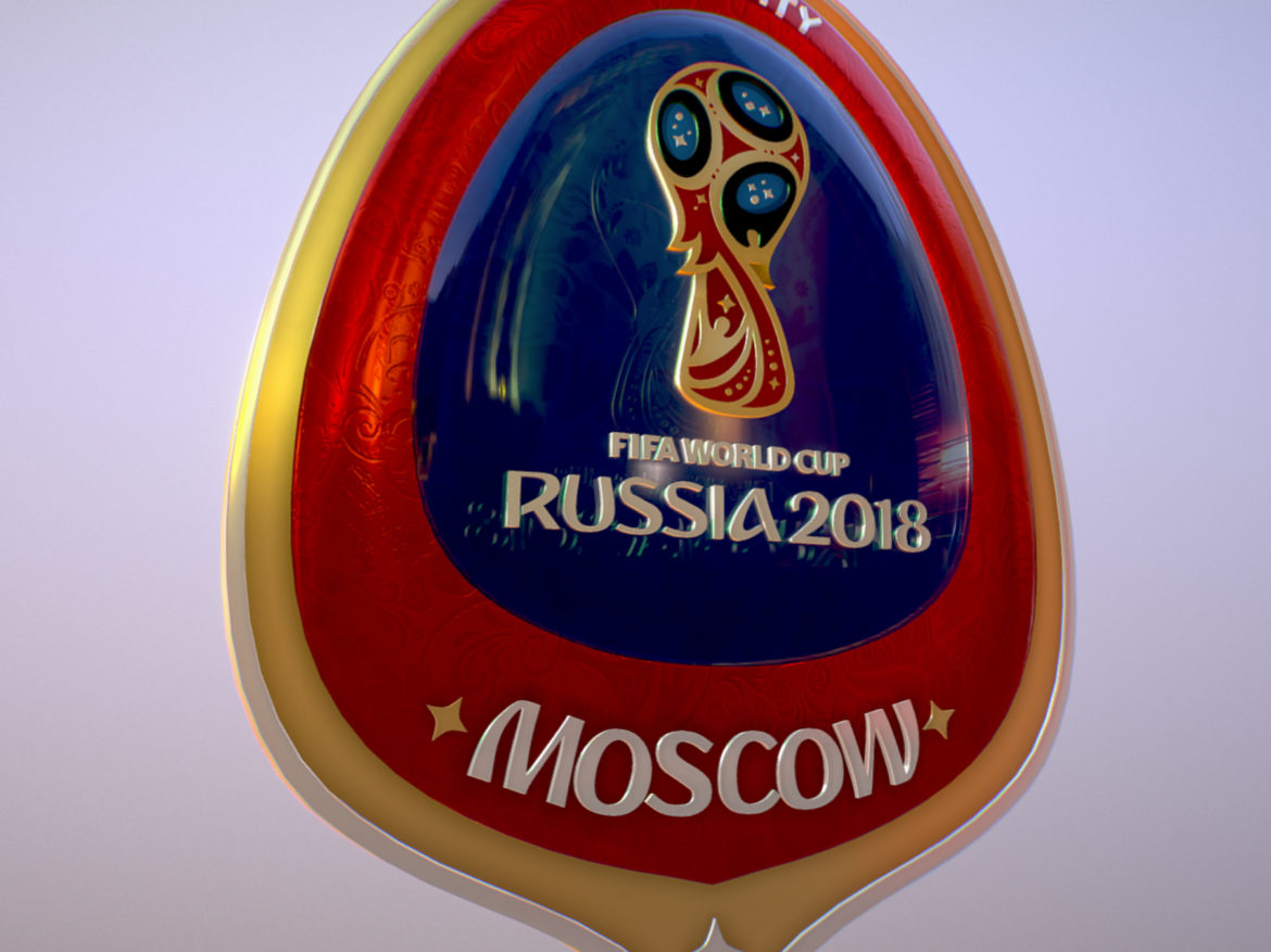 moscow host city world cup russia 2018 symbol 3d model max  fbx jpeg jpg ma mb obj 271654