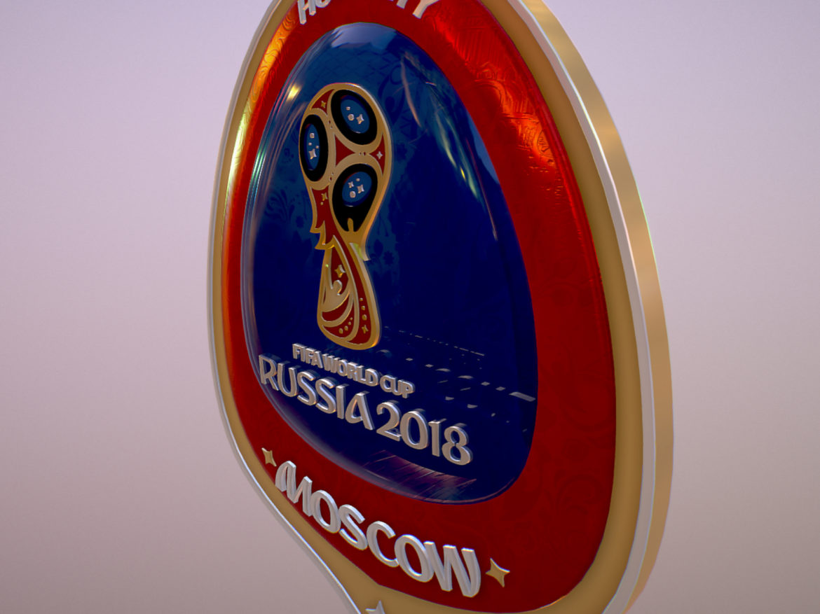 moscow host city world cup russia 2018 symbol 3d model max  fbx jpeg jpg ma mb obj 271657