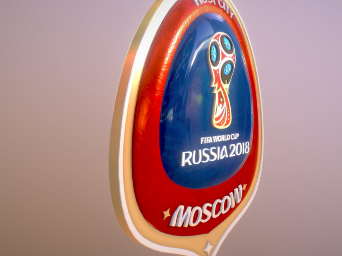 moscow host city world cup russia 2018 symbol 3d model max  fbx jpeg jpg ma mb obj 271658
