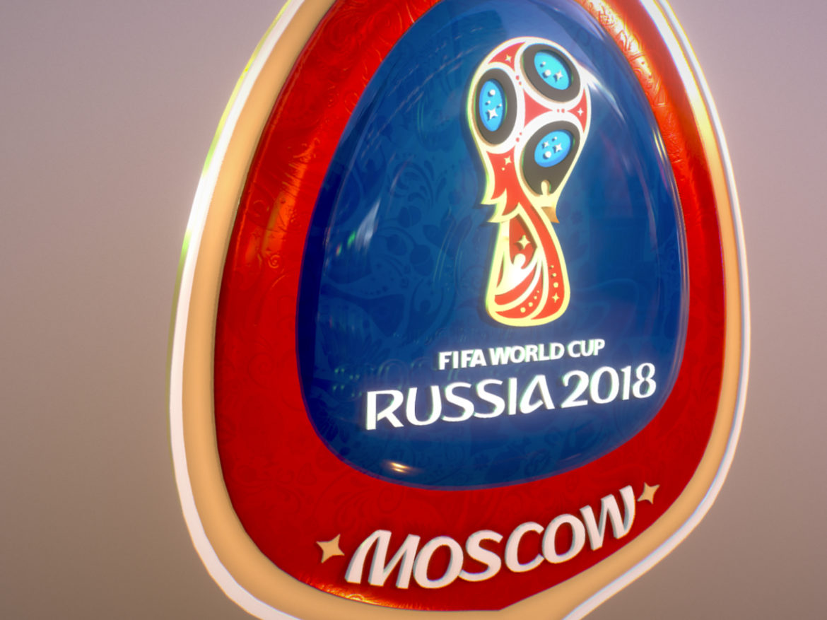 moscow host city world cup russia 2018 symbol 3d model max  fbx jpeg jpg ma mb obj 271659