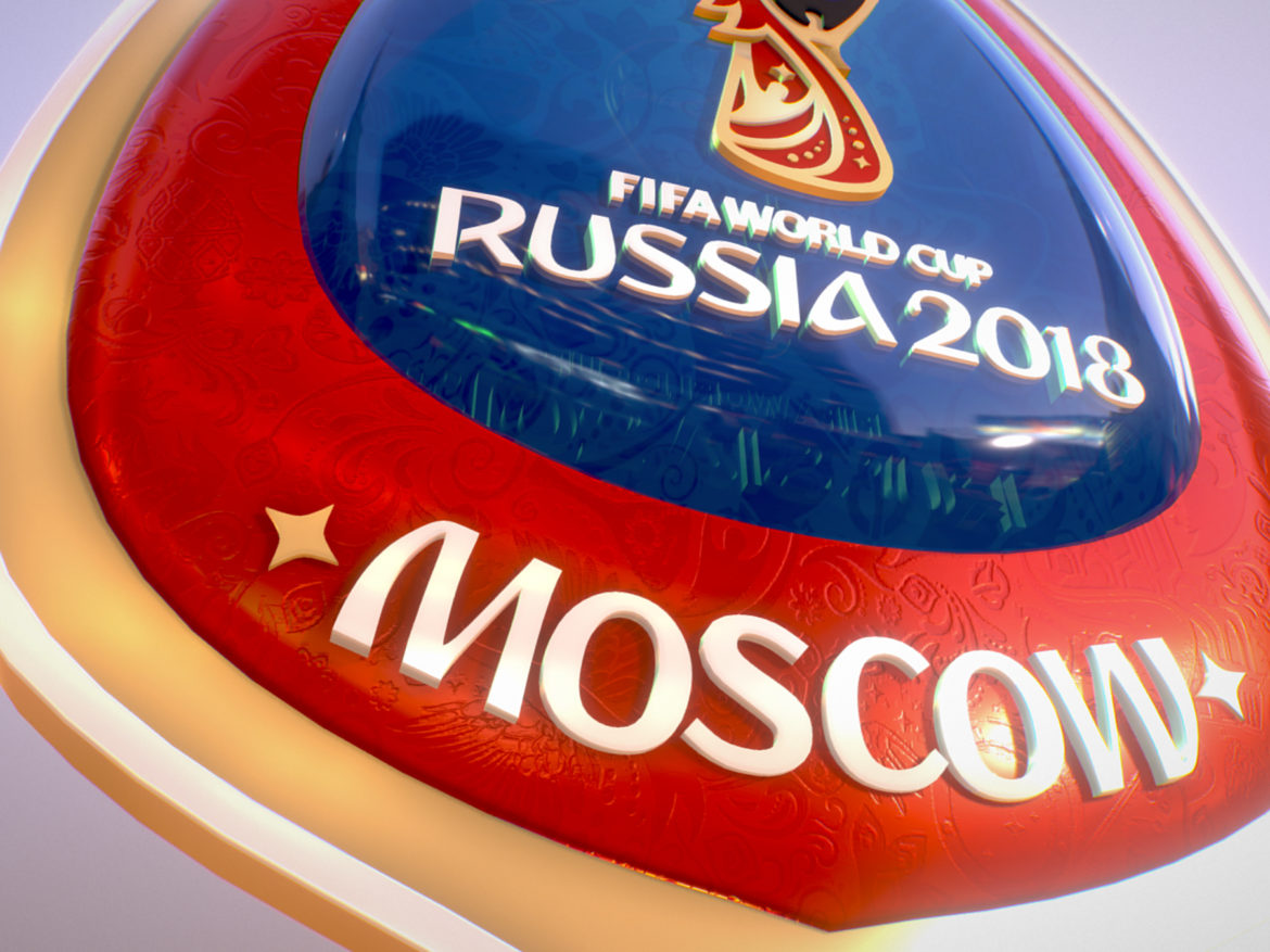 moscow host city world cup russia 2018 symbol 3d model max  fbx jpeg jpg ma mb obj 271660