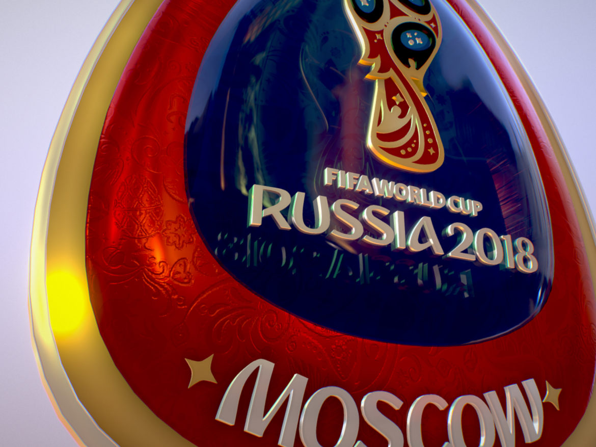 moscow host city world cup russia 2018 symbol 3d model max  fbx jpeg jpg ma mb obj 271662