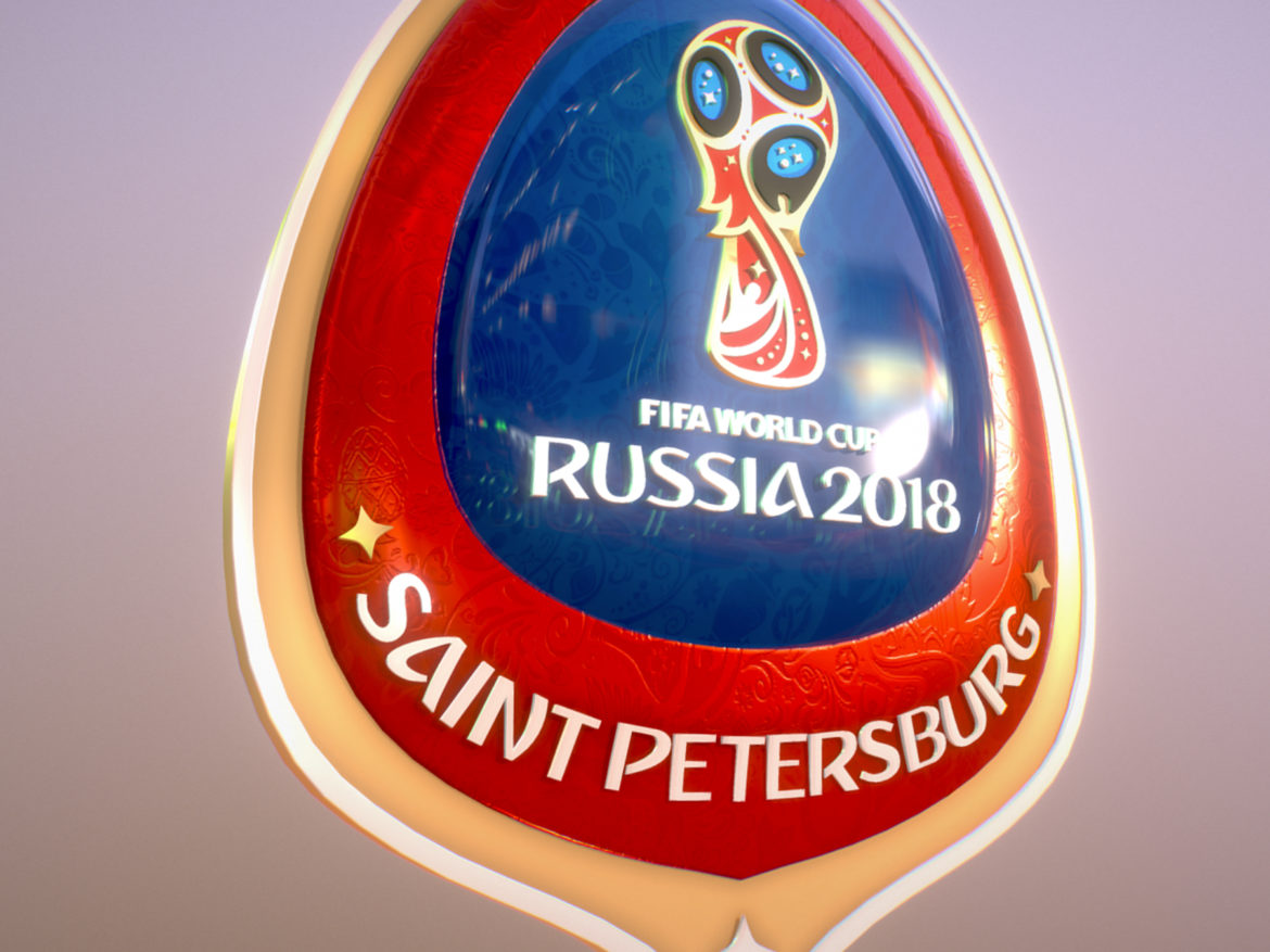 saint-petersburg host city russia 2018 symbol 3d model max  fbx jpeg jpg ma mb obj 271668