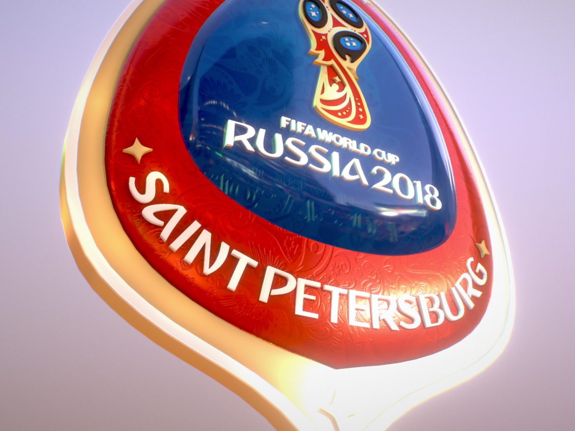 saint-petersburg host city russia 2018 symbol 3d model max  fbx jpeg jpg ma mb obj 271675