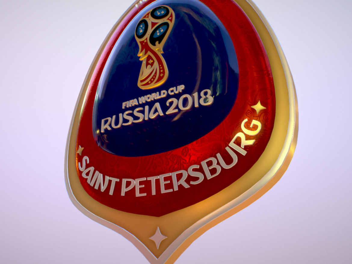 saint-petersburg host city russia 2018 symbol 3d model max  fbx jpeg jpg ma mb obj 271677