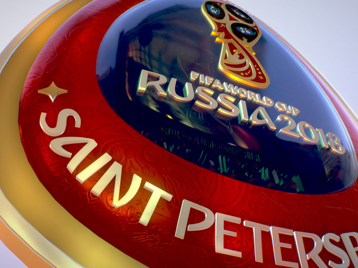 saint-petersburg host city russia 2018 symbol 3d model max  fbx jpeg jpg ma mb obj 271684
