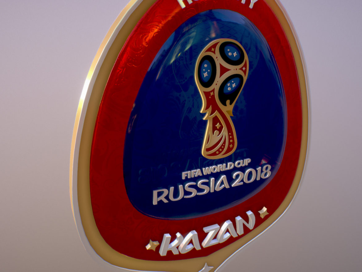 kazan host city world cup russia 2018 symbol 3d model max  fbx jpeg jpg ma mb obj 271693