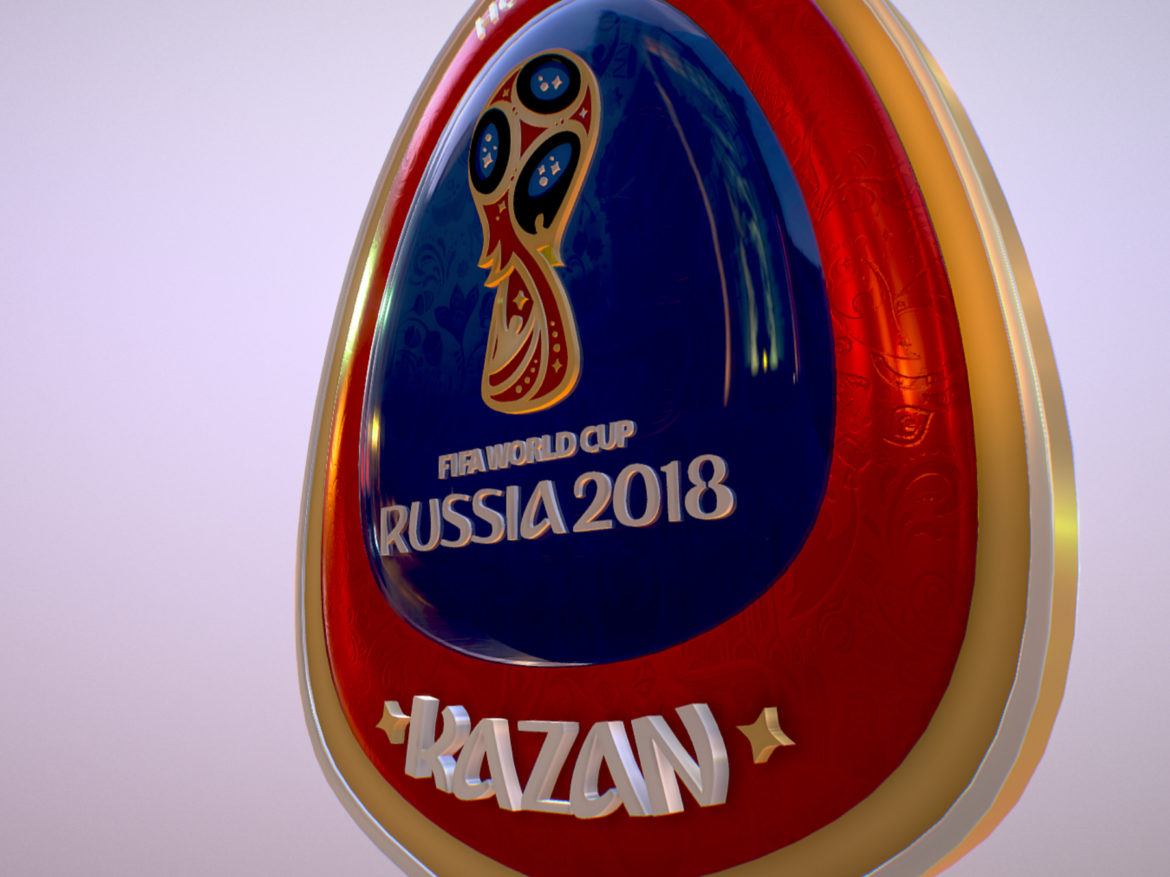 kazan host city world cup russia 2018 symbol 3d model max  fbx jpeg jpg ma mb obj 271694