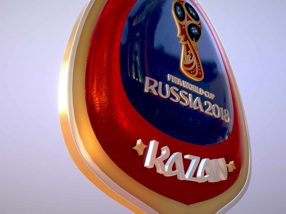 kazan host city world cup russia 2018 symbol 3d model max  fbx jpeg jpg ma mb obj 271697