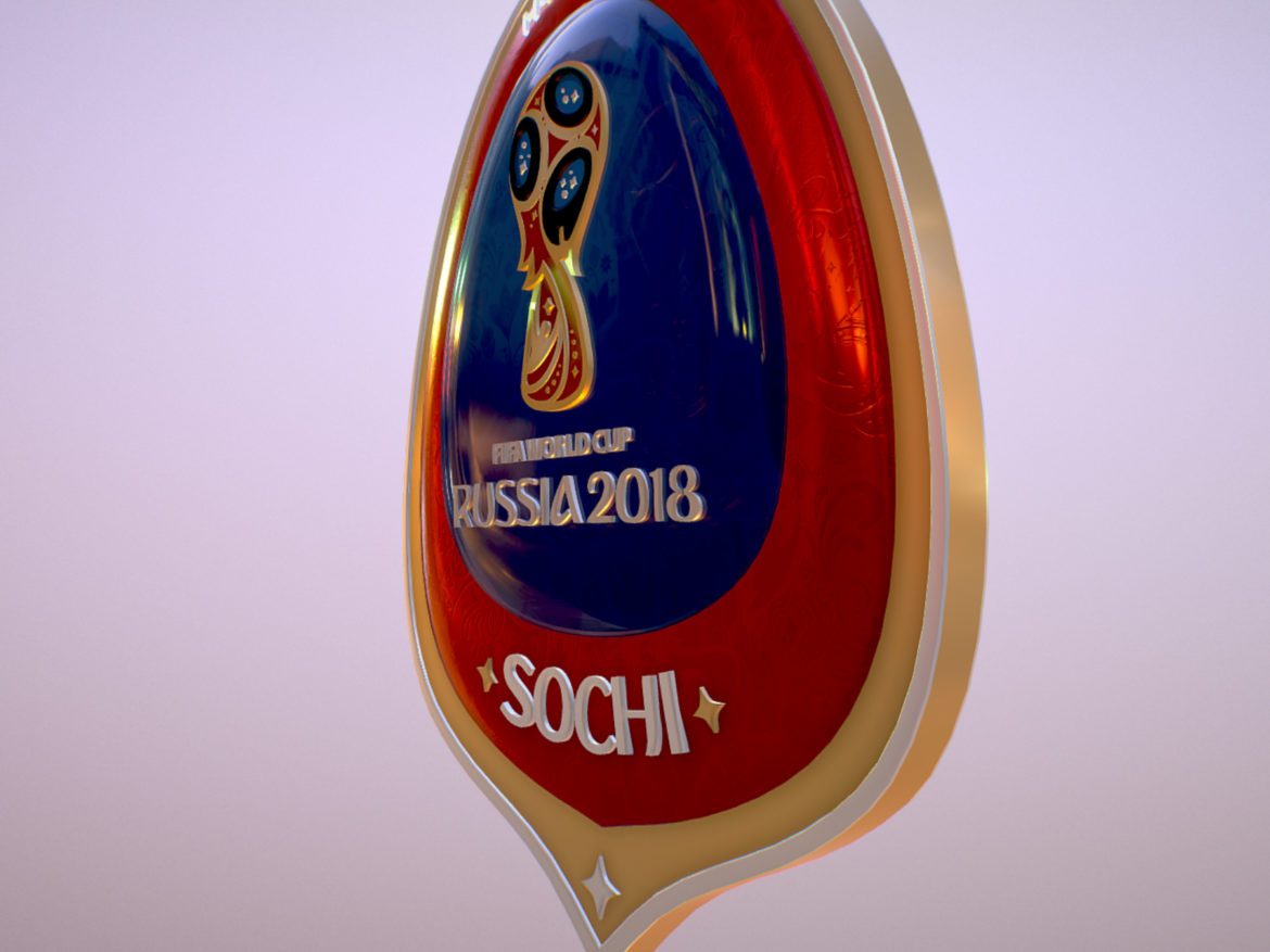sochi host city world cup russia 2018 symbol 3d model max  fbx ma mb obj 271710