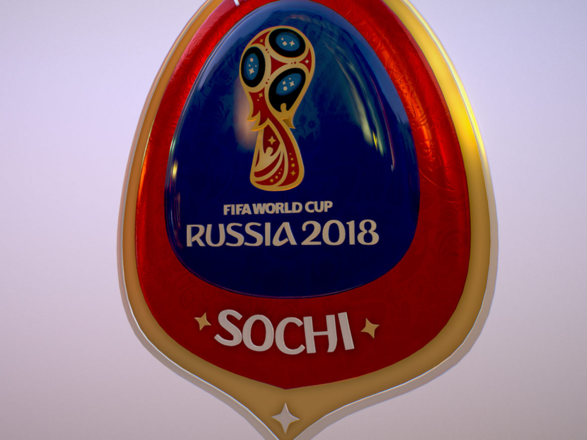 sochi host city world cup russia 2018 symbol 3d model max  fbx ma mb obj 271711