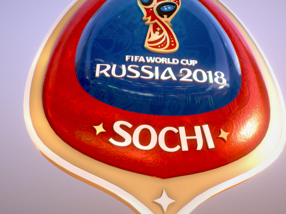 sochi host city world cup russia 2018 symbol 3d model max  fbx ma mb obj 271720