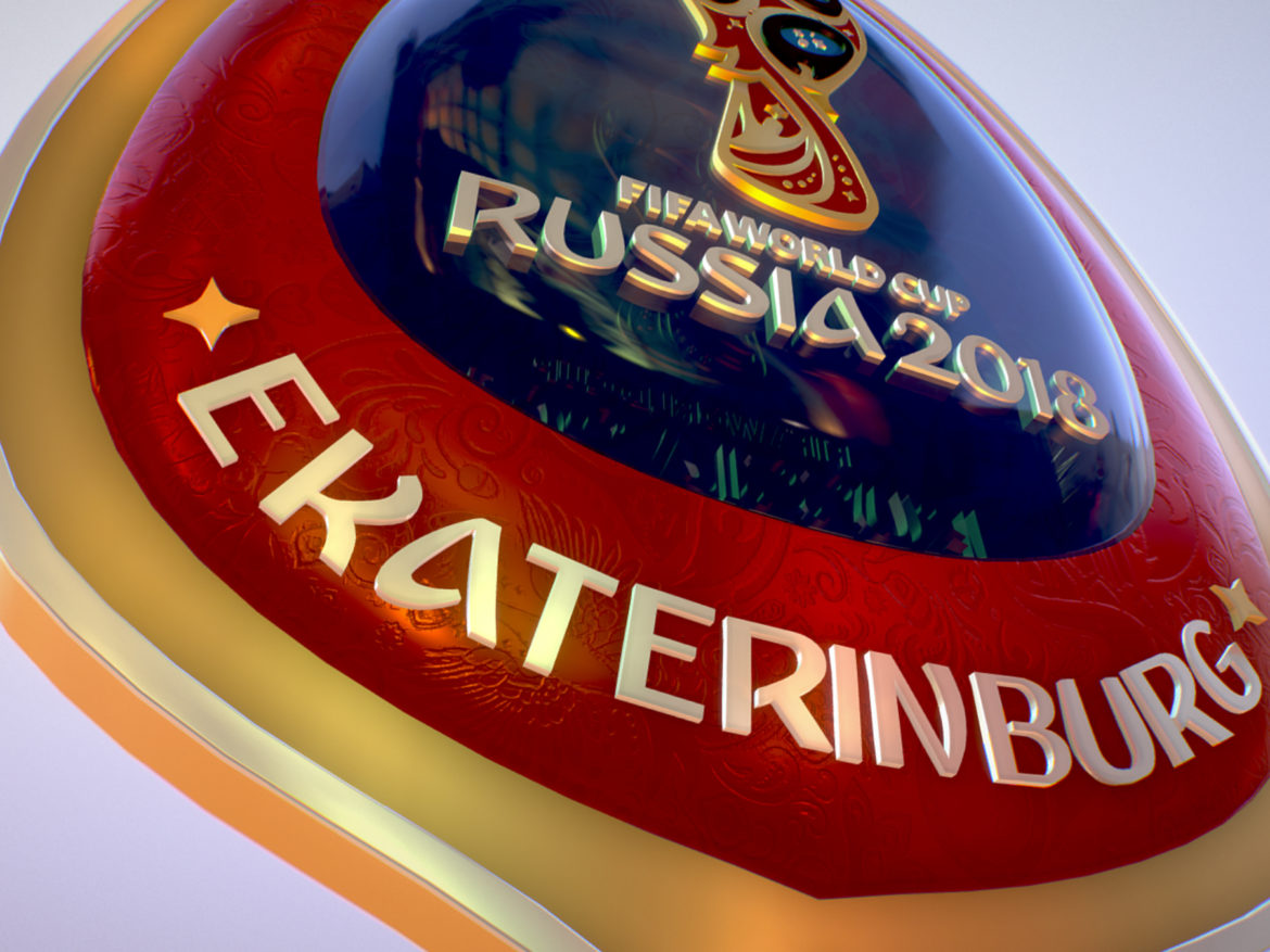 ekaterinburg city world cup russia 2018 symbol 3d model max  fbx jpeg jpg ma mb obj 271741