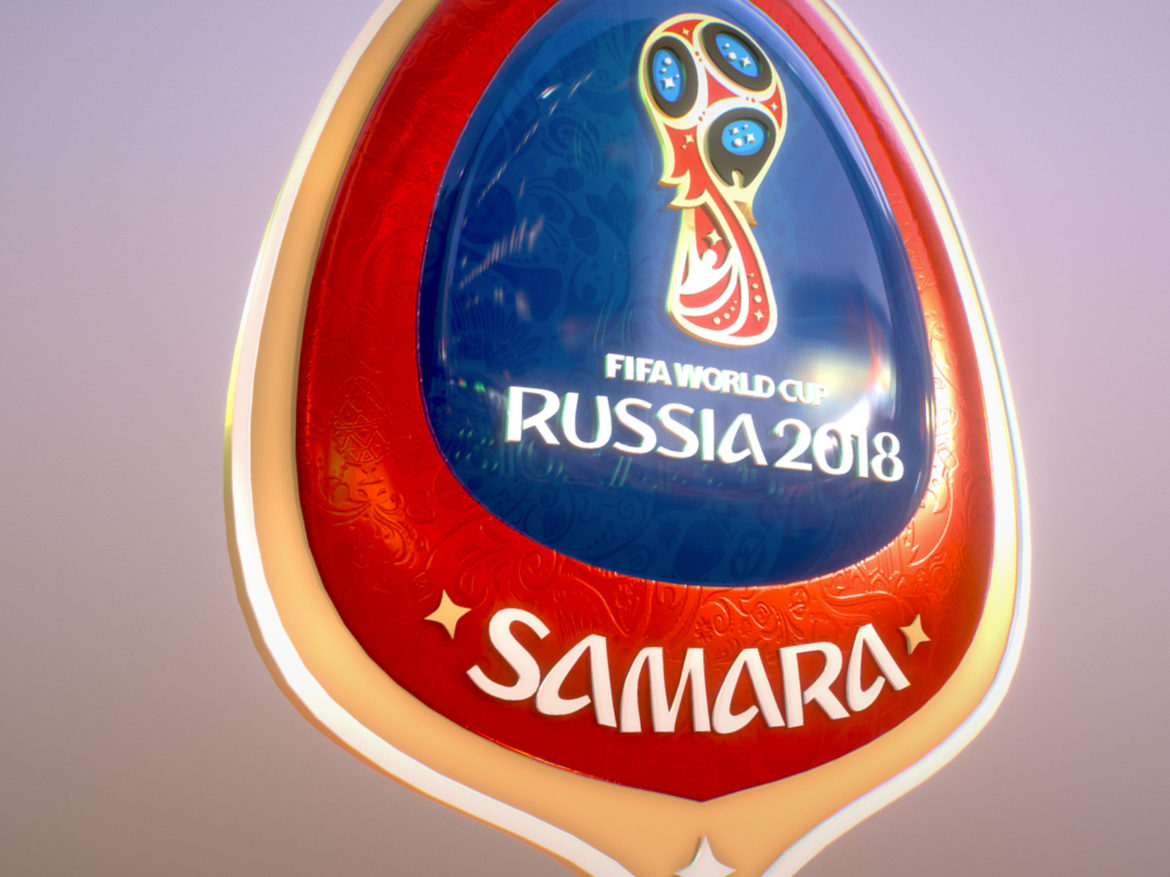 samara host city world cup russia 2018 symbol 3d model max  fbx jpeg jpg ma mb obj 271811