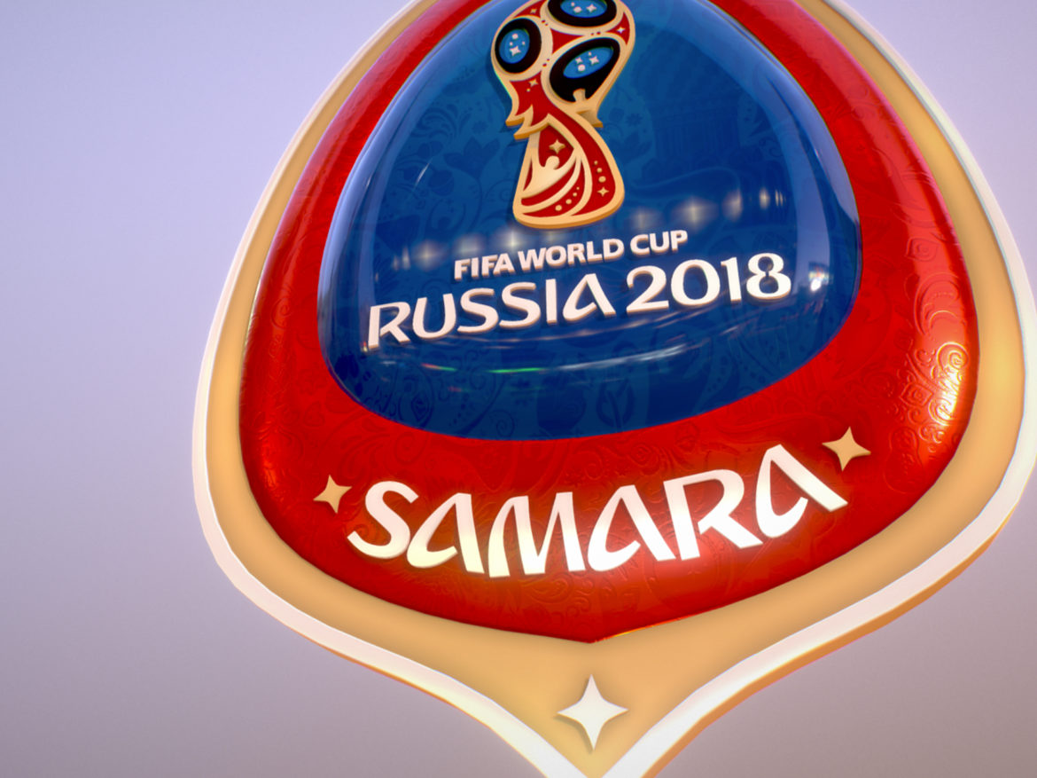 samara host city world cup russia 2018 symbol 3d model max  fbx jpeg jpg ma mb obj 271813