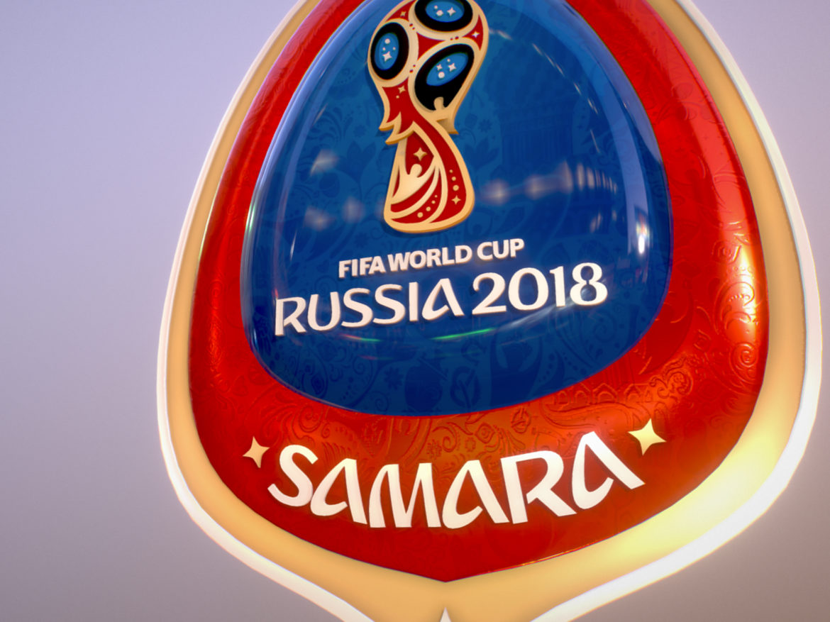 samara host city world cup russia 2018 symbol 3d model max  fbx jpeg jpg ma mb obj 271814