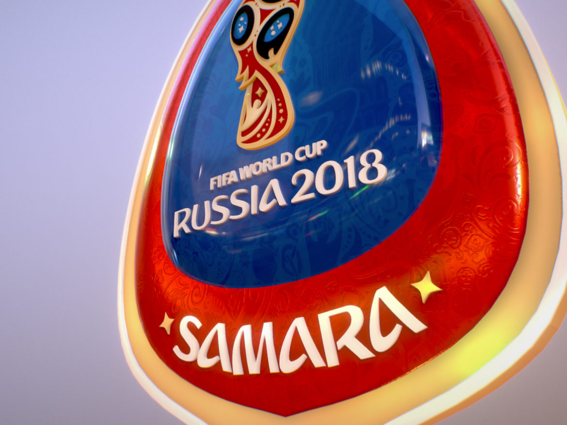 samara host city world cup russia 2018 symbol 3d model max  fbx jpeg jpg ma mb obj 271815