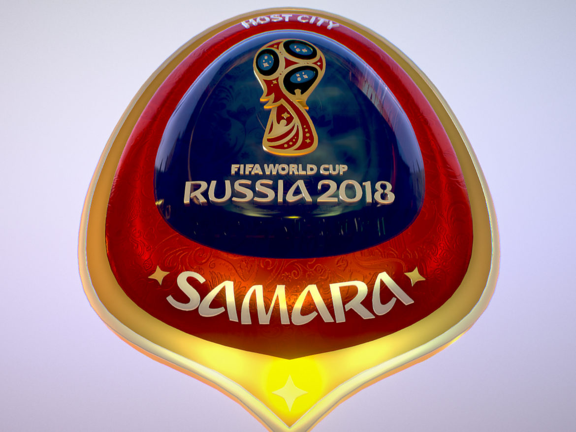 samara host city world cup russia 2018 symbol 3d model max  fbx jpeg jpg ma mb obj 271817
