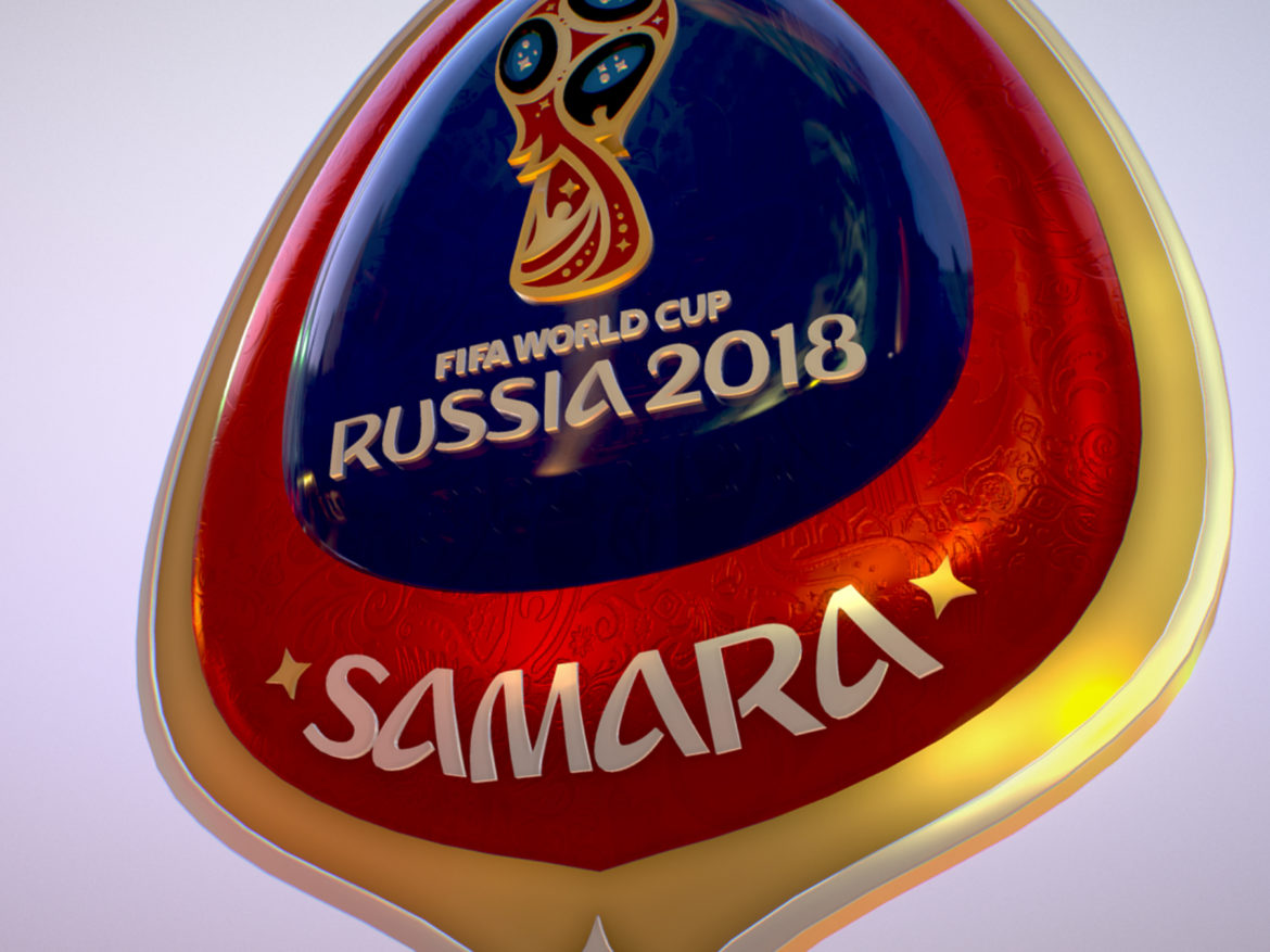 samara host city world cup russia 2018 symbol 3d model max  fbx jpeg jpg ma mb obj 271818