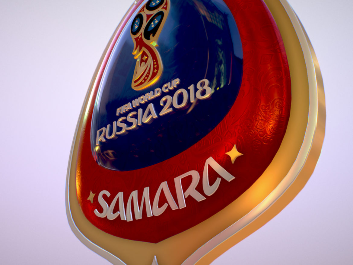 samara host city world cup russia 2018 symbol 3d model max  fbx jpeg jpg ma mb obj 271819