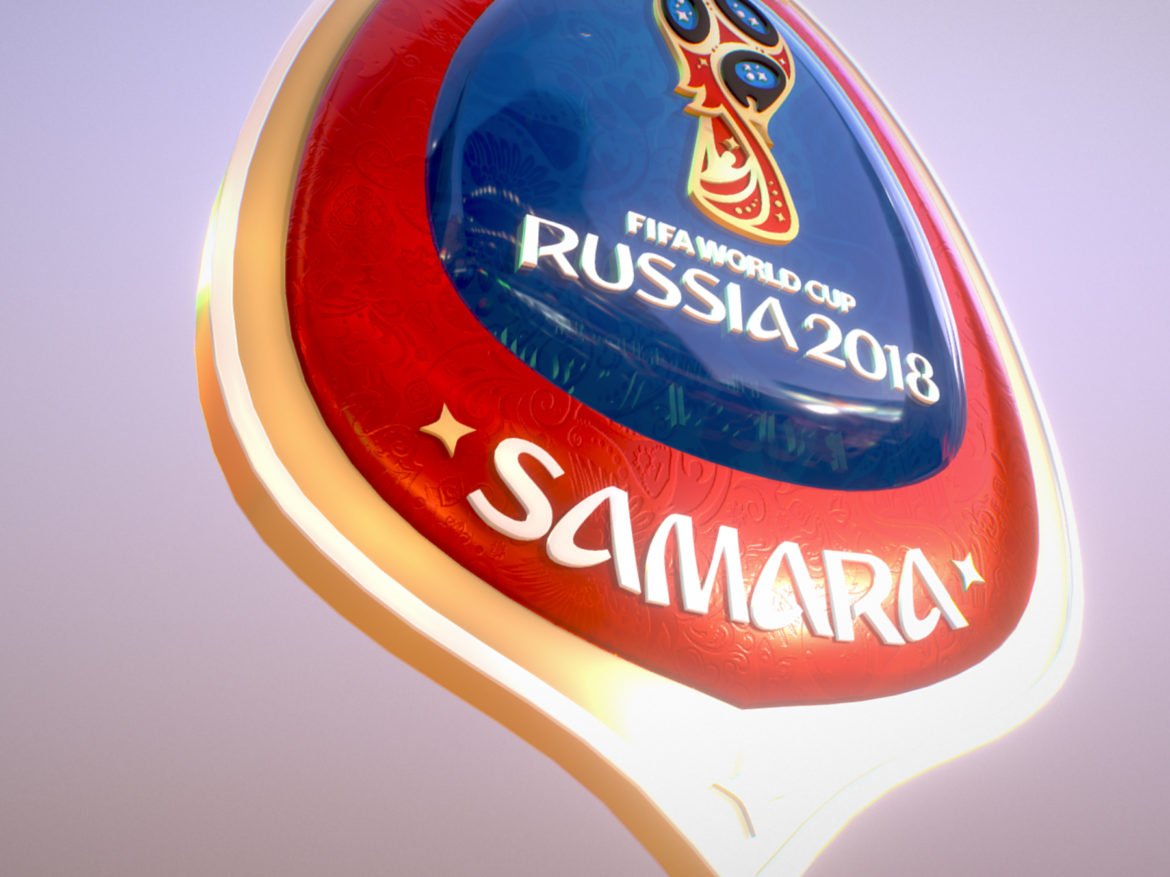 samara host city world cup russia 2018 symbol 3d model max  fbx jpeg jpg ma mb obj 271820