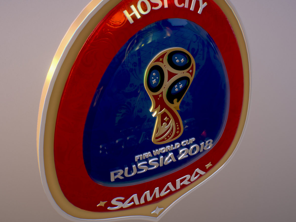 samara host city world cup russia 2018 symbol 3d model max  fbx jpeg jpg ma mb obj 271822