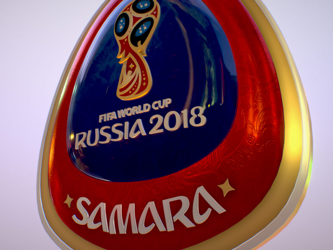 samara host city world cup russia 2018 symbol 3d model max  fbx jpeg jpg ma mb obj 271823