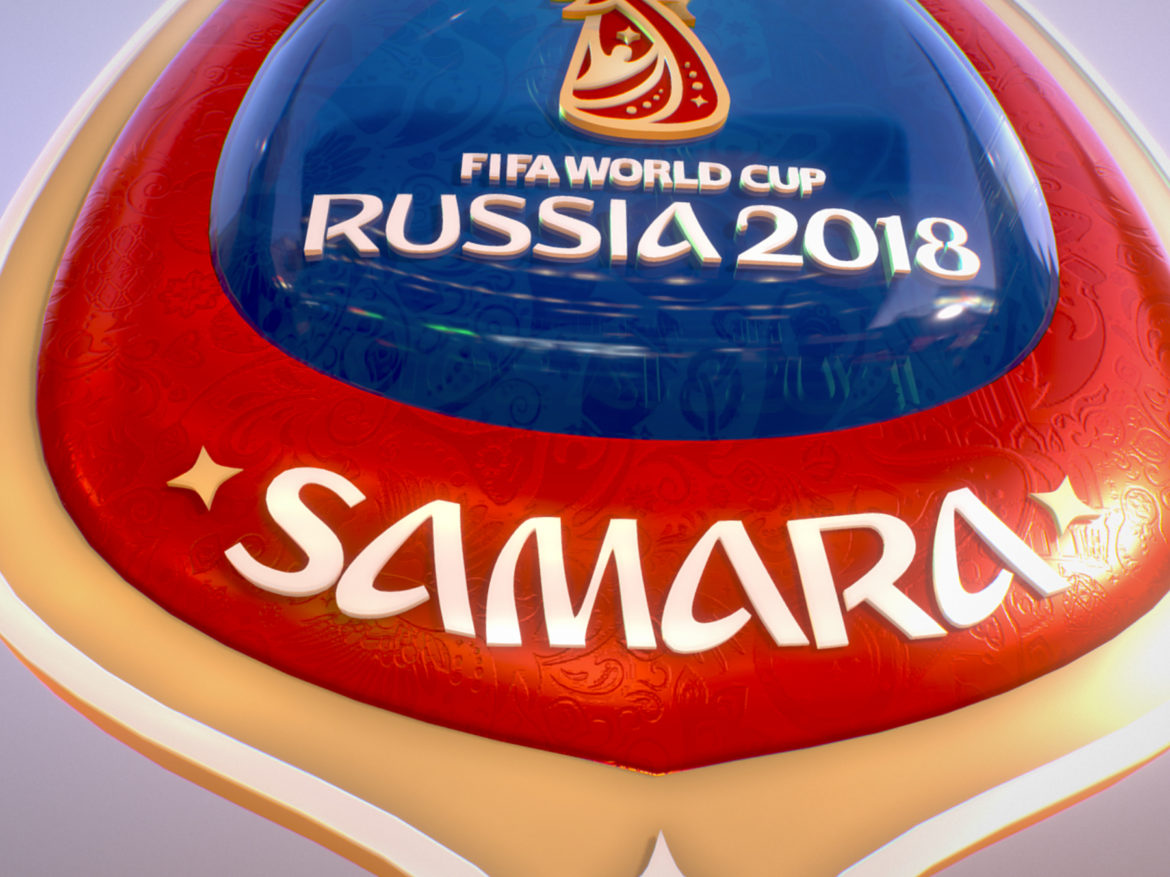 samara host city world cup russia 2018 symbol 3d model max  fbx jpeg jpg ma mb obj 271827