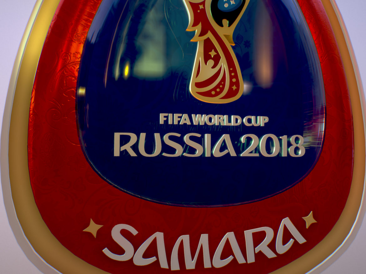samara host city world cup russia 2018 symbol 3d model max  fbx jpeg jpg ma mb obj 271829
