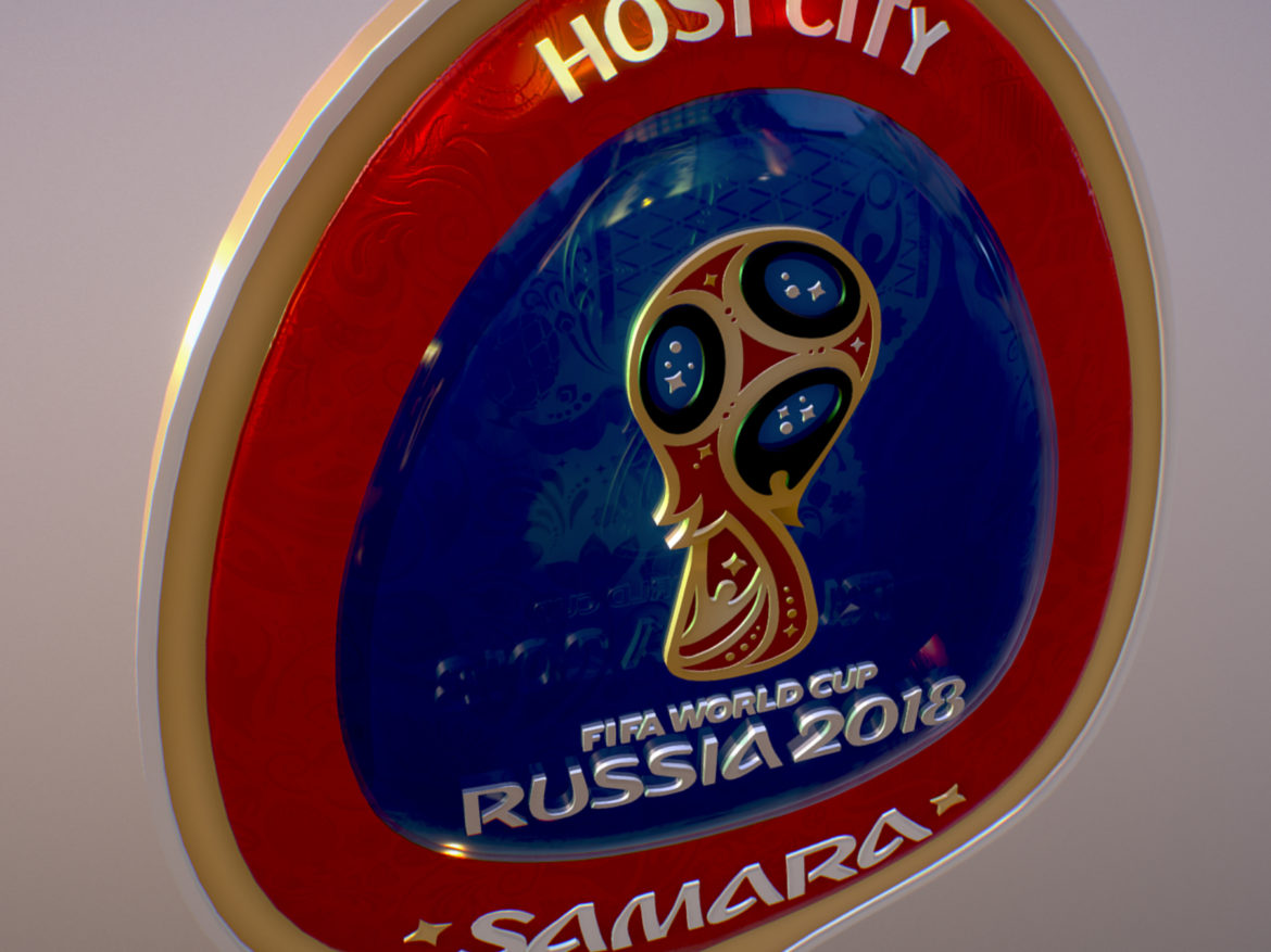 samara host city world cup russia 2018 symbol 3d model max  fbx jpeg jpg ma mb obj 271830