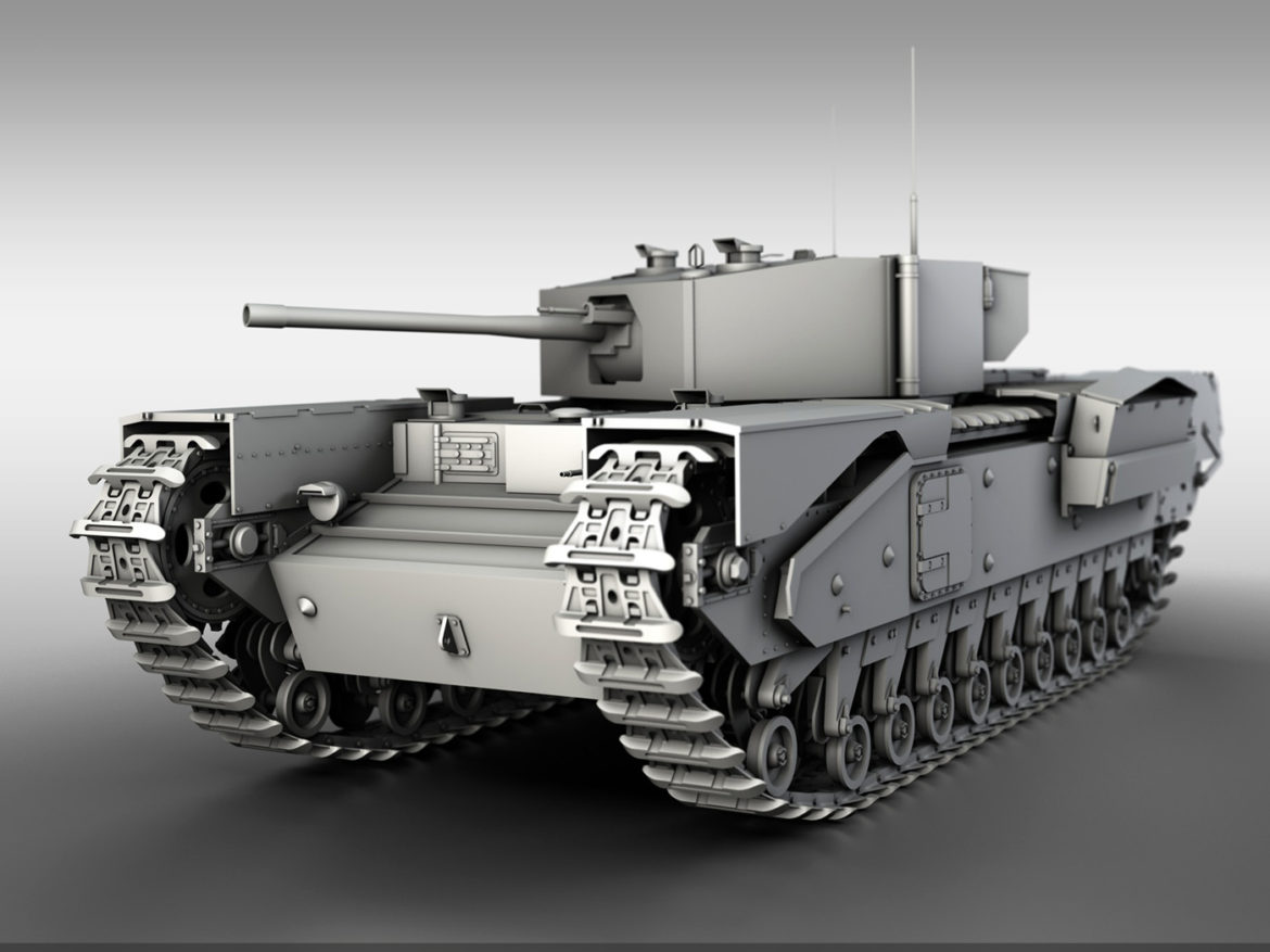 churchill infantry tank mk.iii 3d model 3ds fbx c4d lwo obj 271960