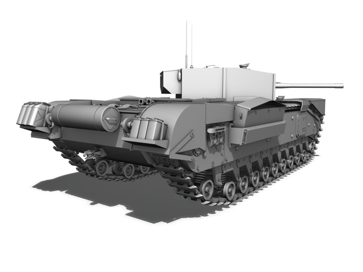 churchill infantry tank mk.iii 3d model 3ds fbx c4d lwo obj 271965