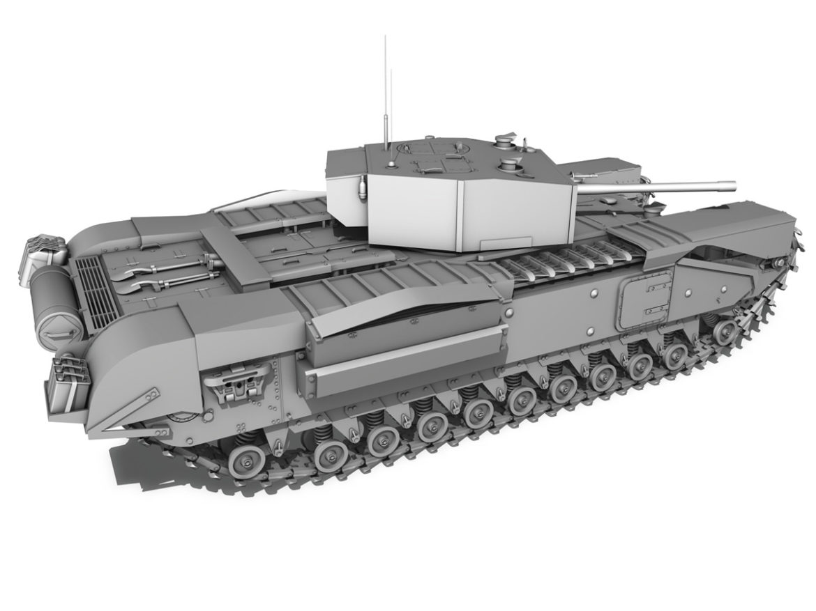 churchill infantry tank mk.iii 3d model 3ds fbx c4d lwo obj 271966