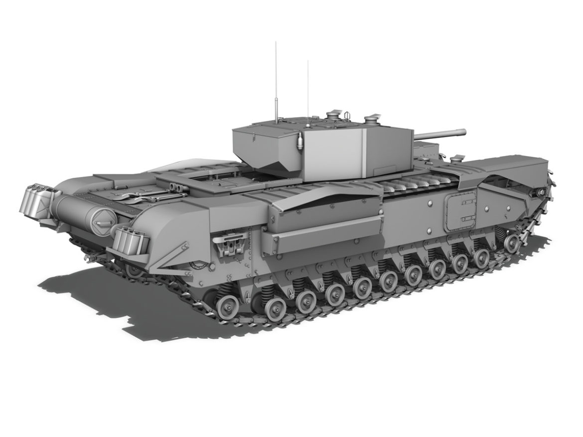 churchill infantry tank mk.iii 3d model 3ds fbx c4d lwo obj 271967
