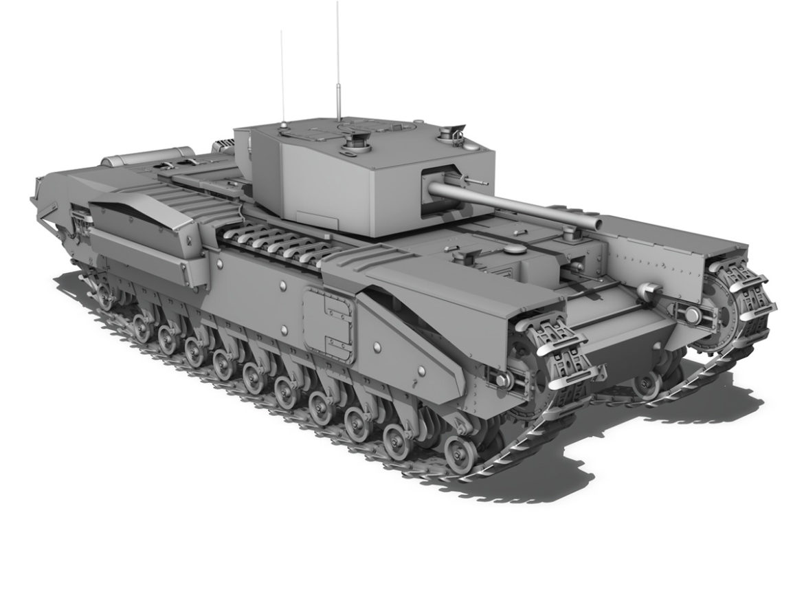 churchill infantry tank mk.iii 3d model 3ds fbx c4d lwo obj 271968