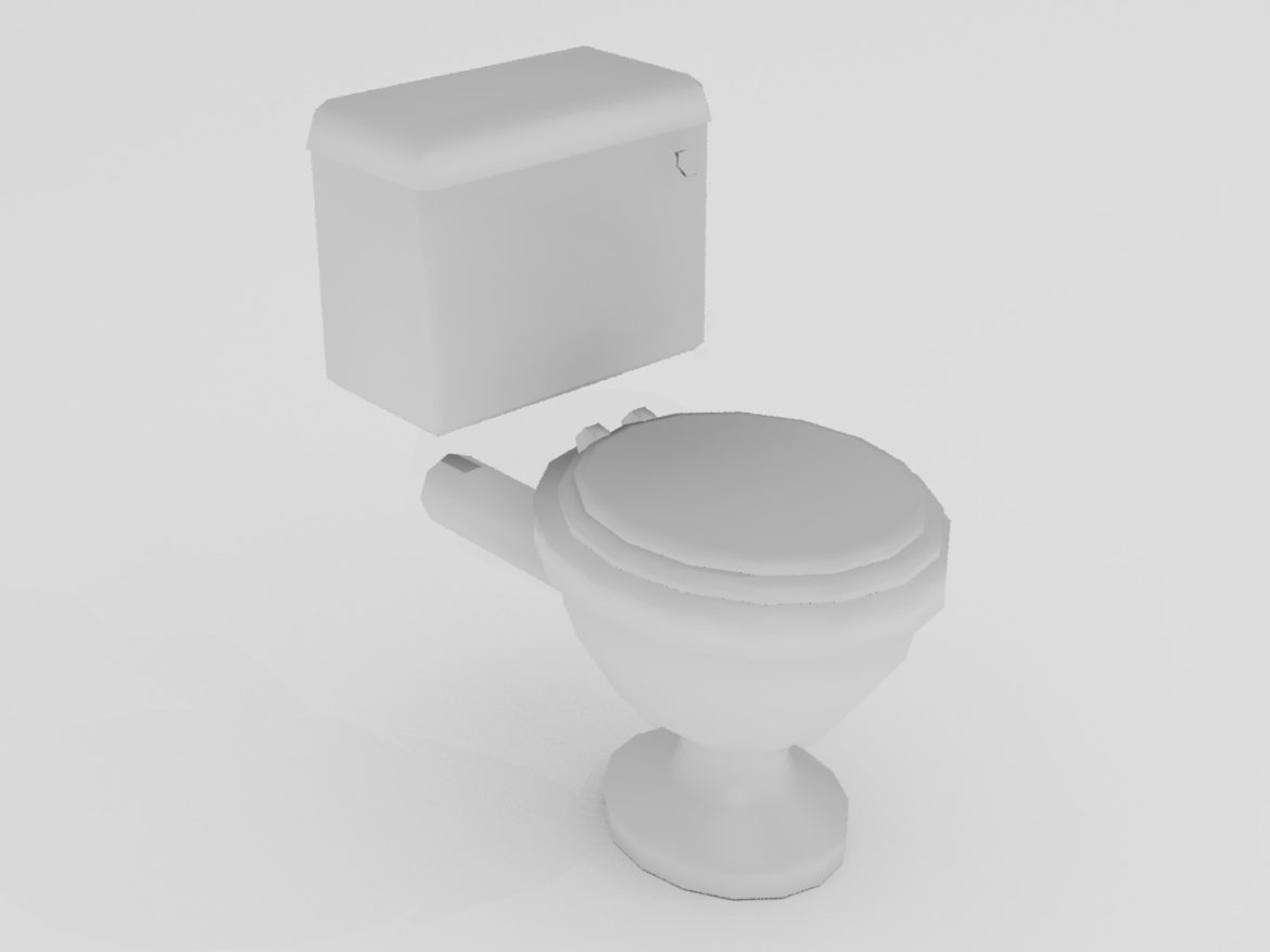 porcelain toilet 3d model 3ds max fbx blend dae obj 272153