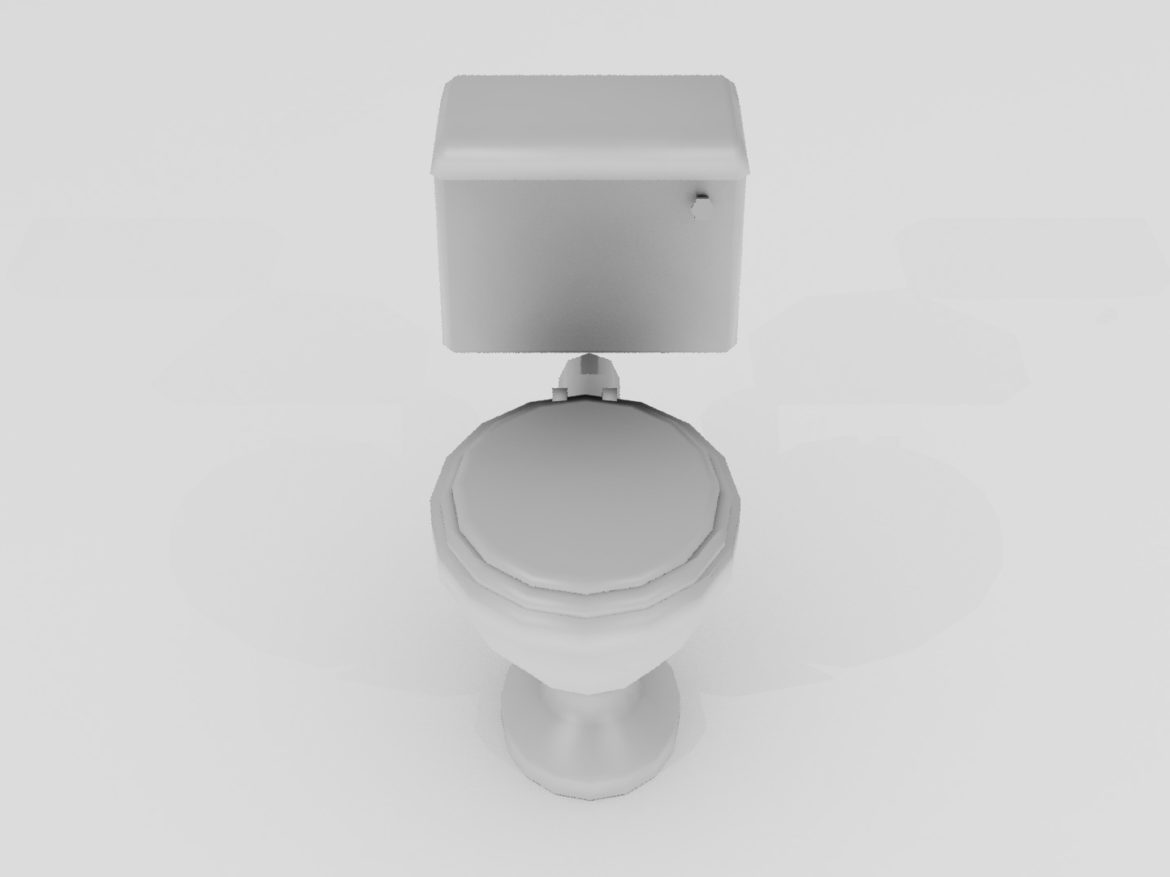 porcelain toilet 3d model 3ds max fbx blend dae obj 272157