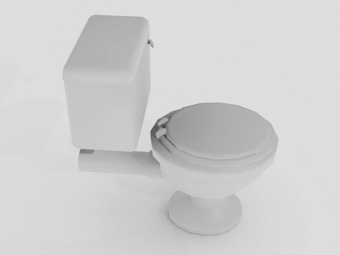 porcelain toilet 3d model 3ds max fbx blend dae obj 272159