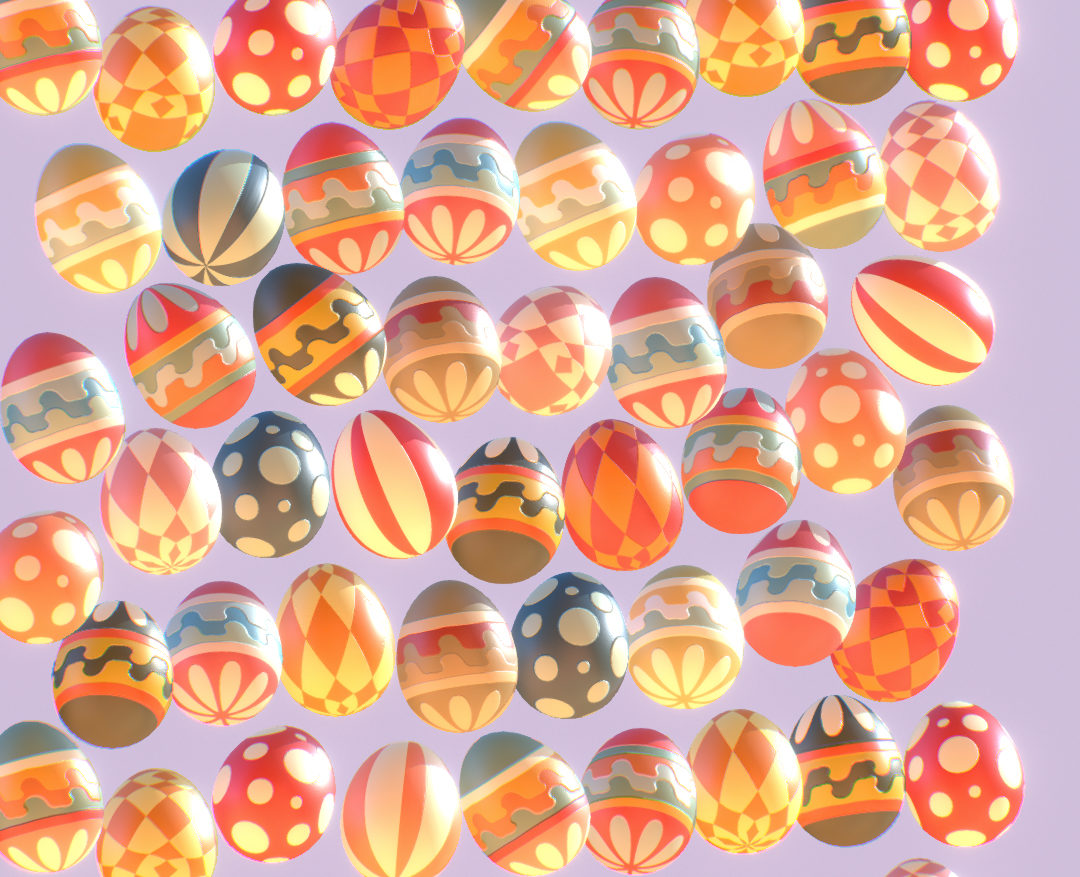 subdivision animated easter ornamental eggs 3d model max  fbx jpeg jpg ma mb obj 272216