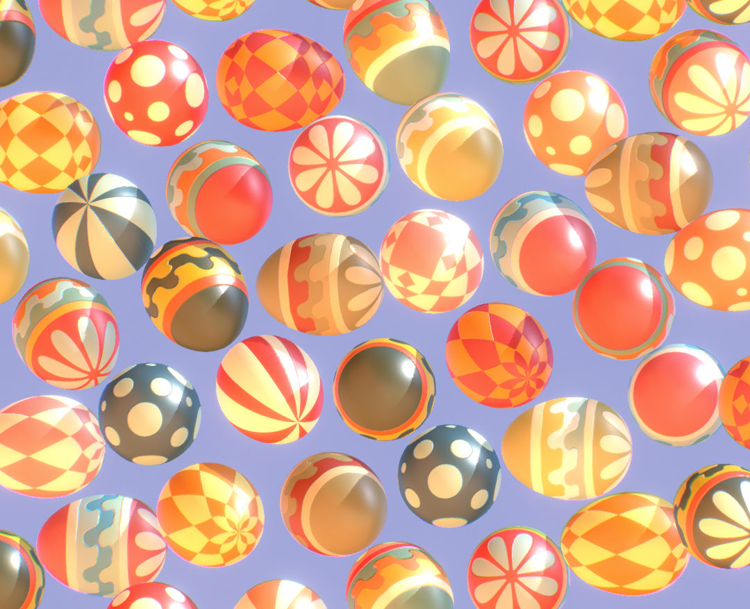 subdivision animated easter ornamental eggs 3d model max  fbx jpeg jpg ma mb obj 272220