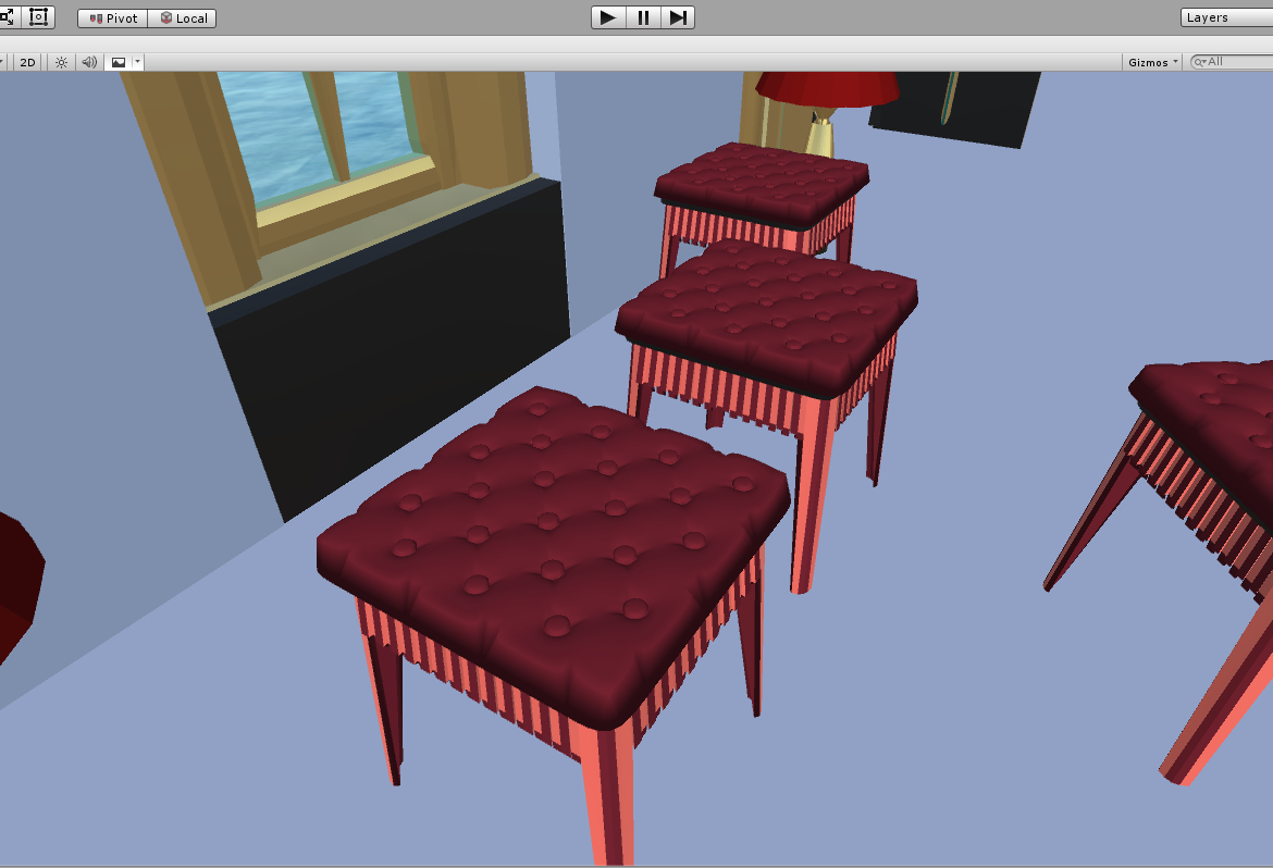 stool – furniture for games 3d model fbx 272336