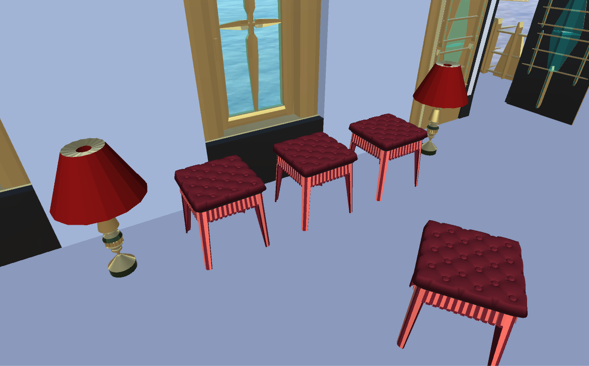 stool – furniture for games 3d model fbx 272337
