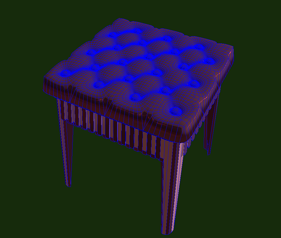 stool – furniture for games 3d model fbx 272338