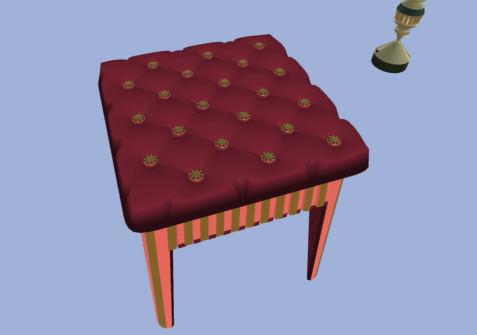 stool – furniture for games 3d model fbx 272339