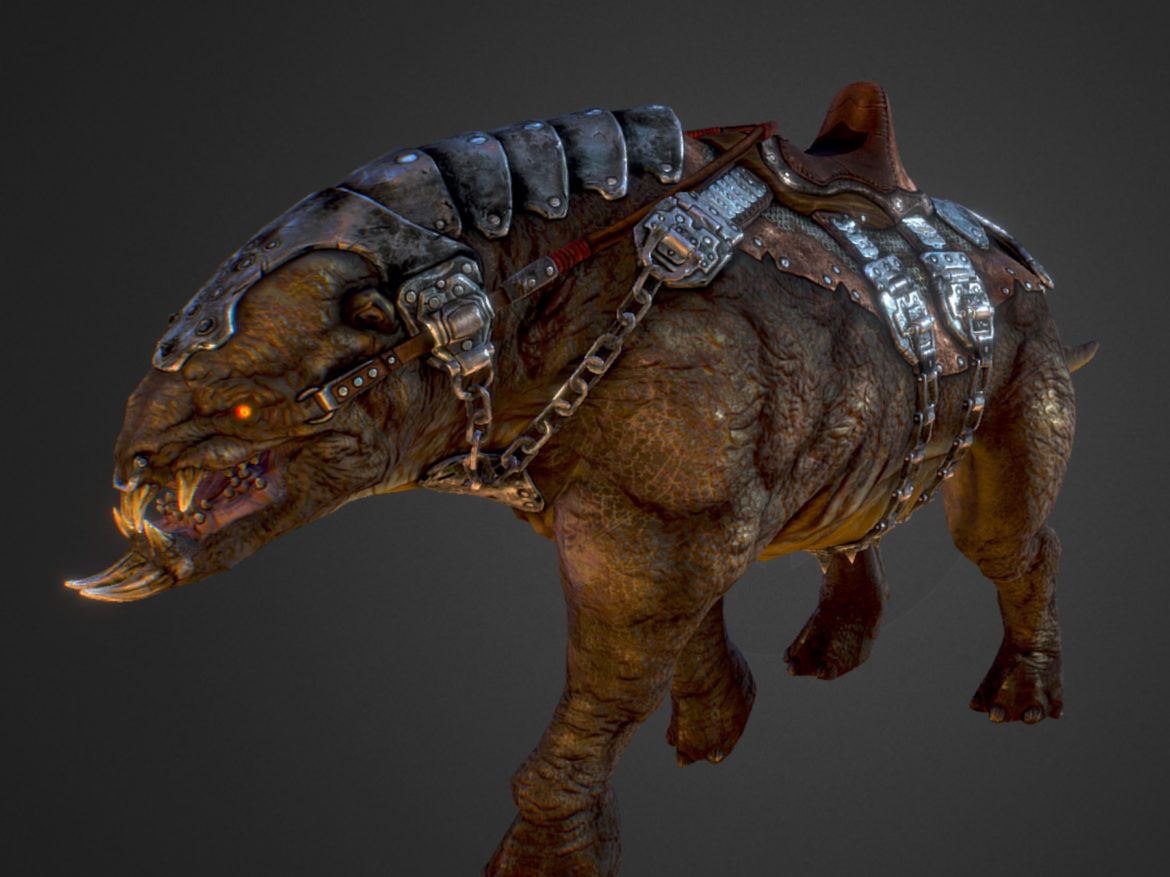 creature mount mastodont 3d model max  fbx ma mb obj 272415