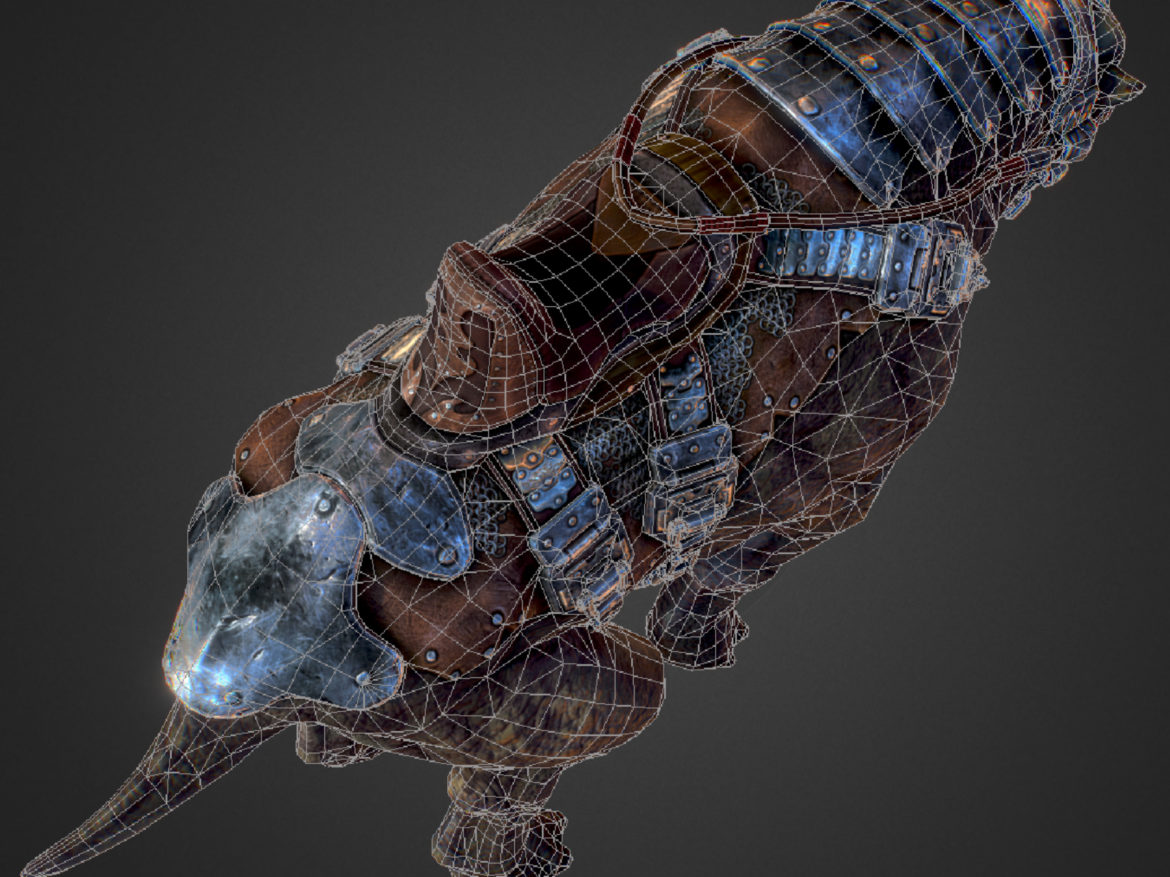 creature mount mastodont 3d model max  fbx ma mb obj 272428