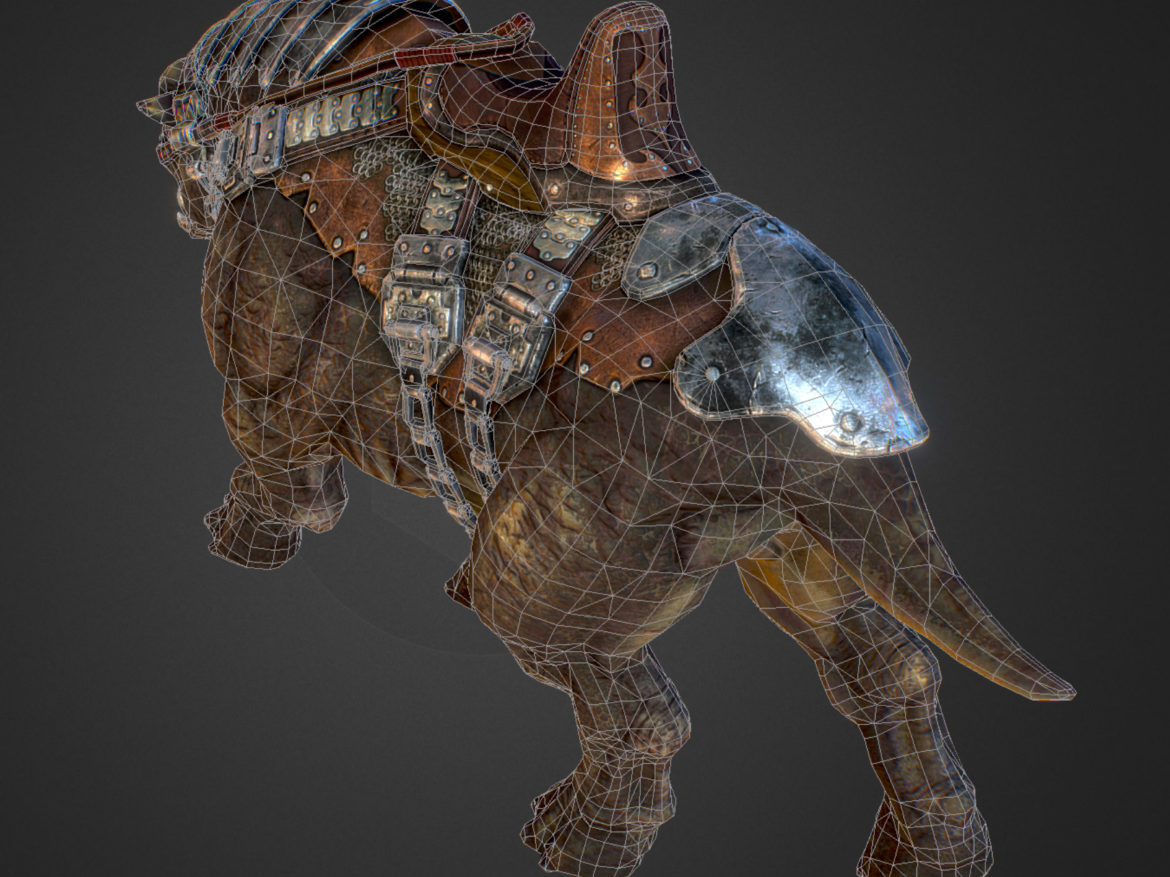 creature mount mastodont 3d model max  fbx ma mb obj 272429