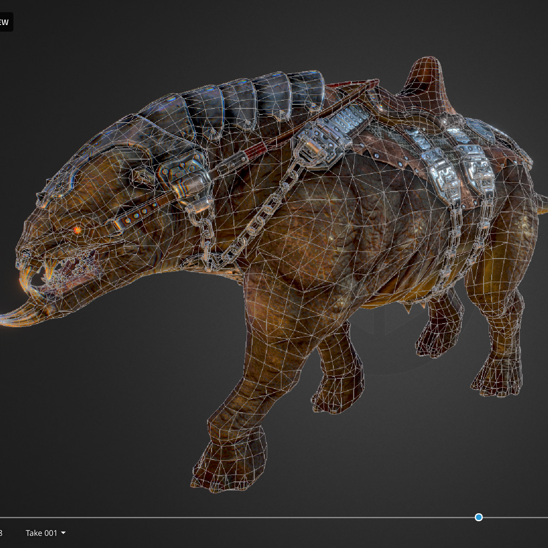 Creature Mount Mastodont 3d Model Buy Creature Mount Mastodont 3d