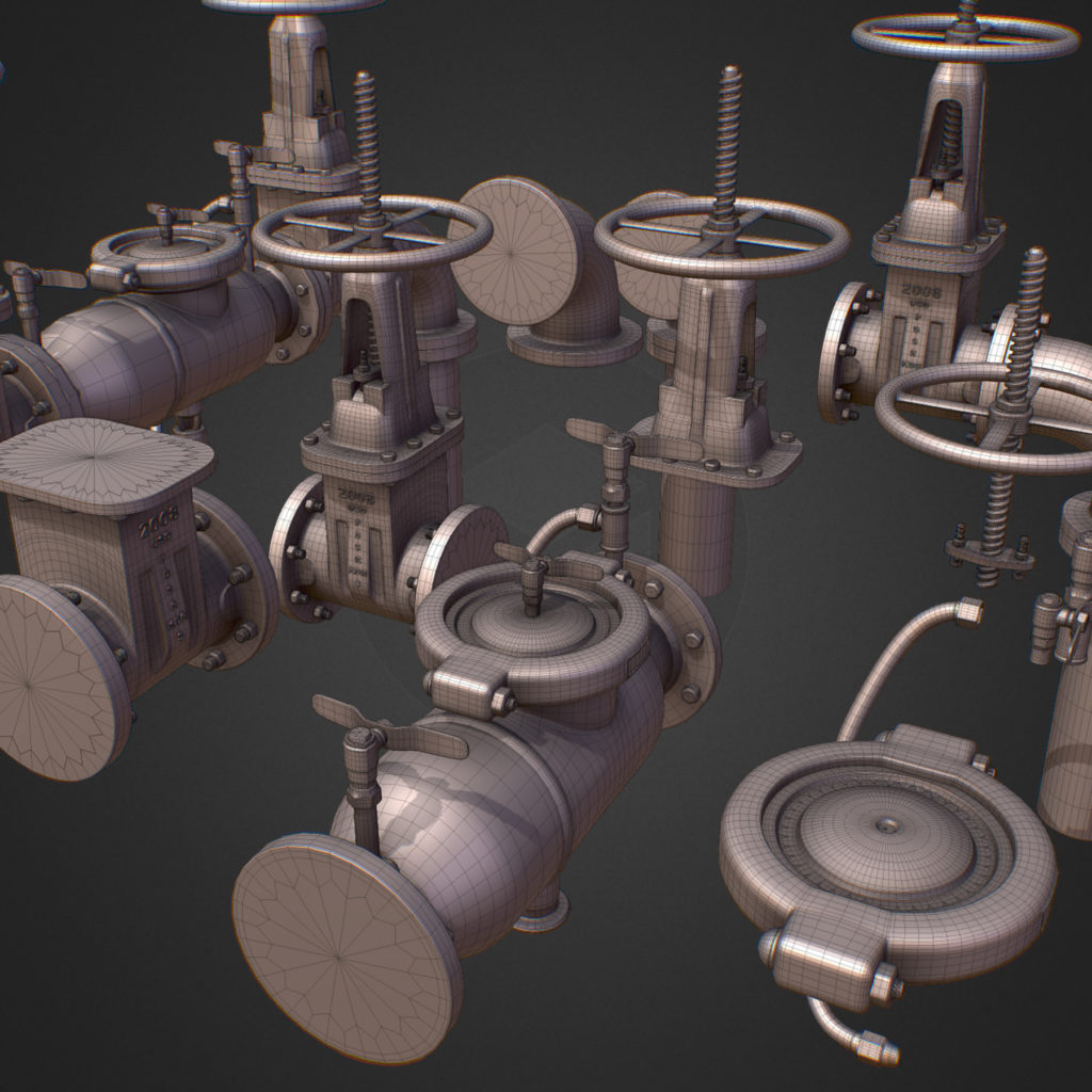 Poly Backflow Hi Poly Subdivision Backflow Pipe Constructor 3D Model - FlatPyramid